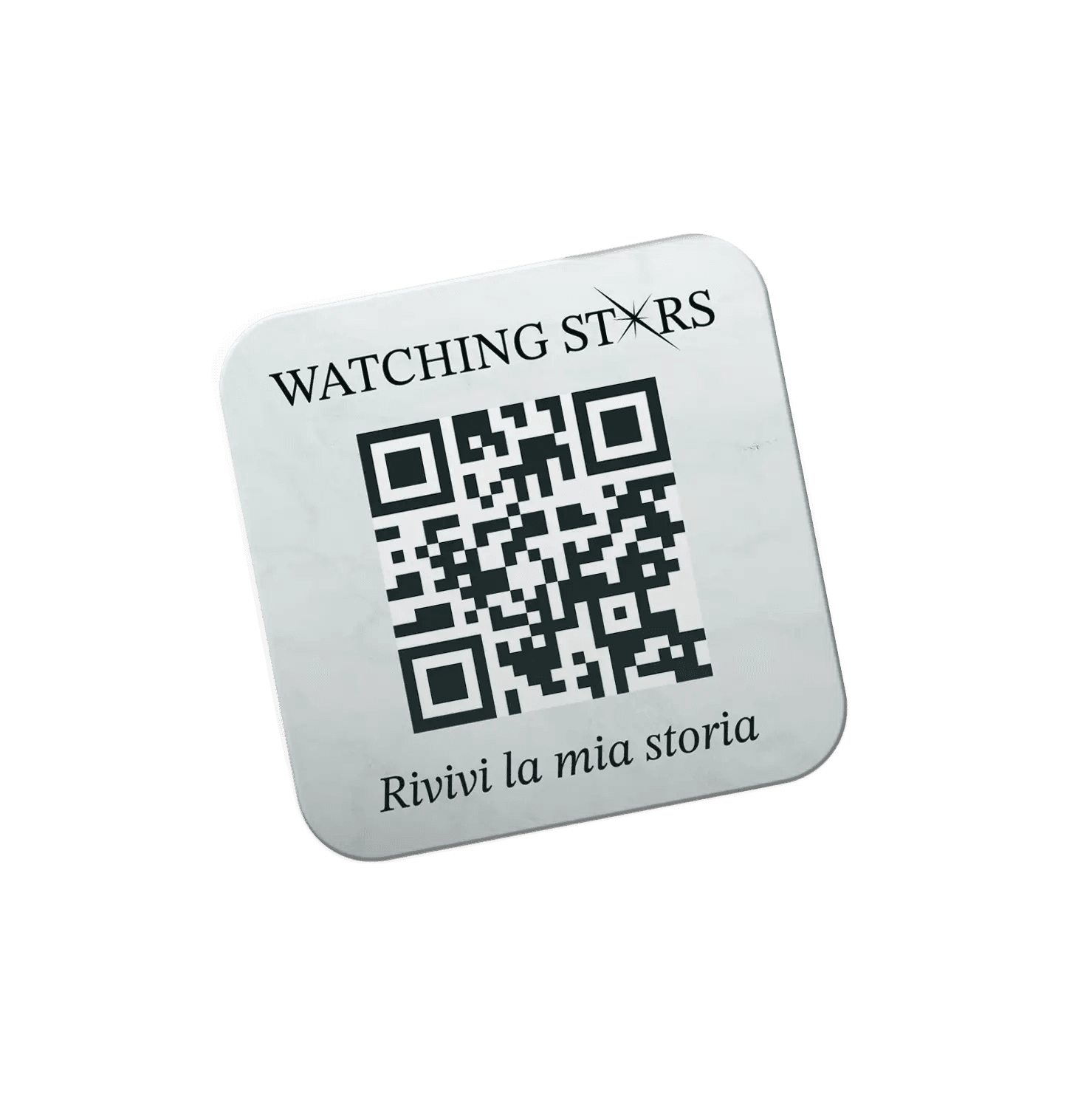Medaglione Lapideo — oggetto commemorativo NFC per memoriale digitale
